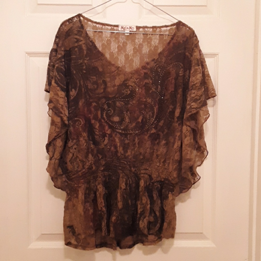 Mel & Mo Lace Blouse